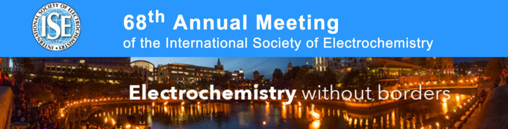 68th Annual Meeting ISE, International Society of Electrochemistry