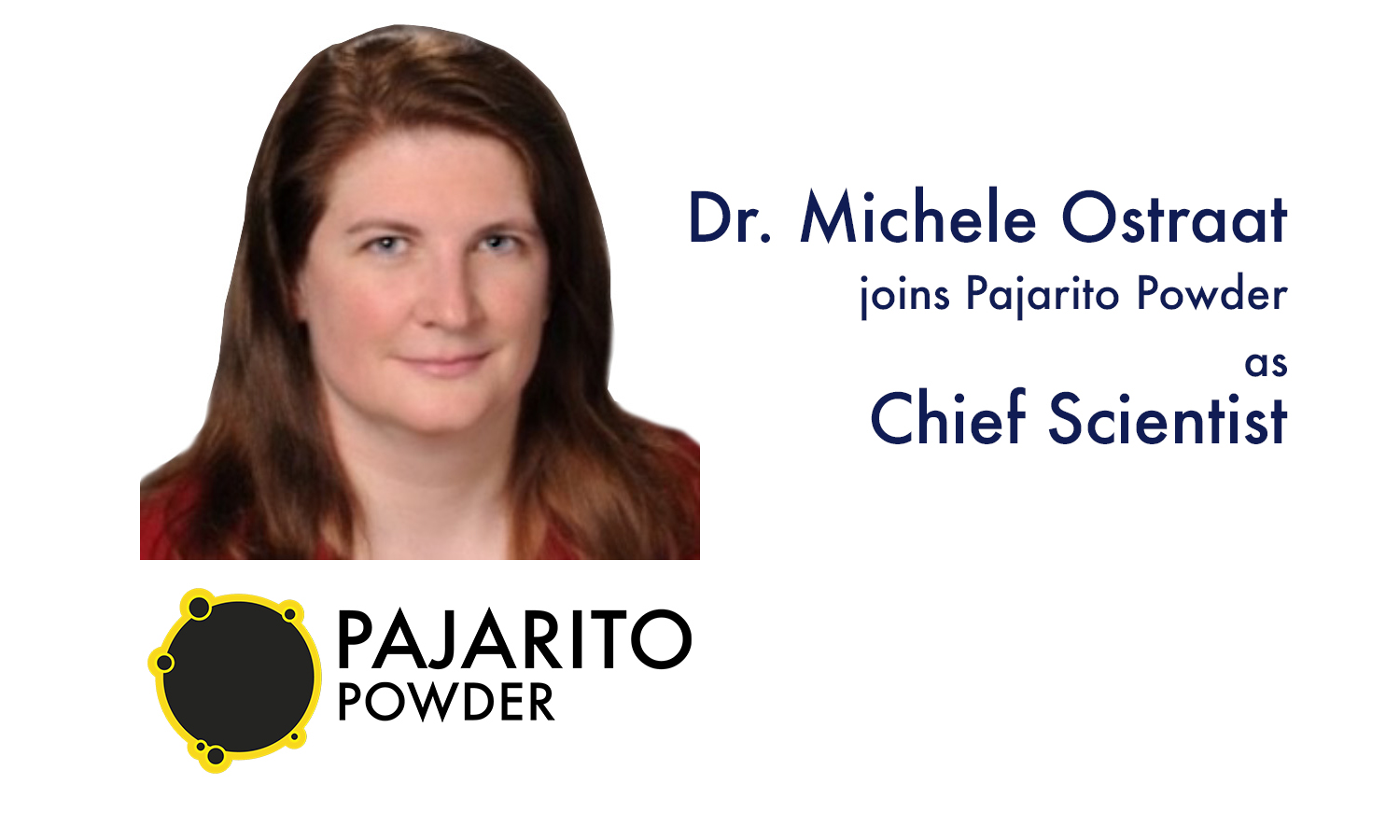 Michele Ostraat New Chief Scientist for Pajarito Powder Pajarito