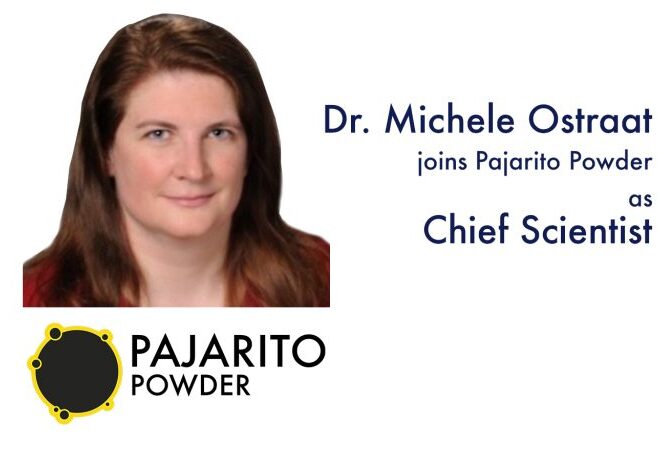 Dr. Michele Ostraat Joins Pajarito Powder
